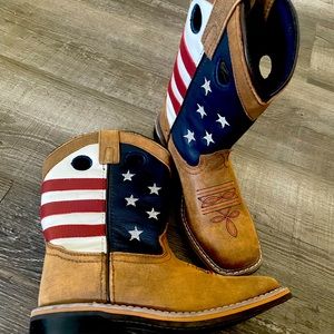 American Flag Kids Boots - NEVER WORN